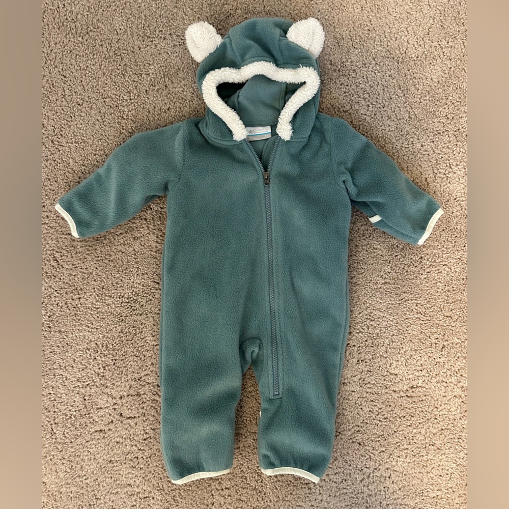 Infant Columbia hooded winter bodysuit